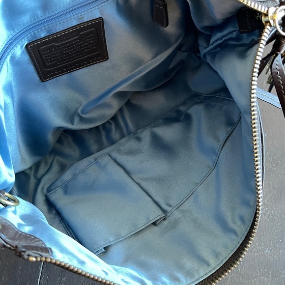 Coach Carly Brown Suede Hobo Shoulder Bag 2008 Y2K handbag vintage HTF - Picture 11 of 13